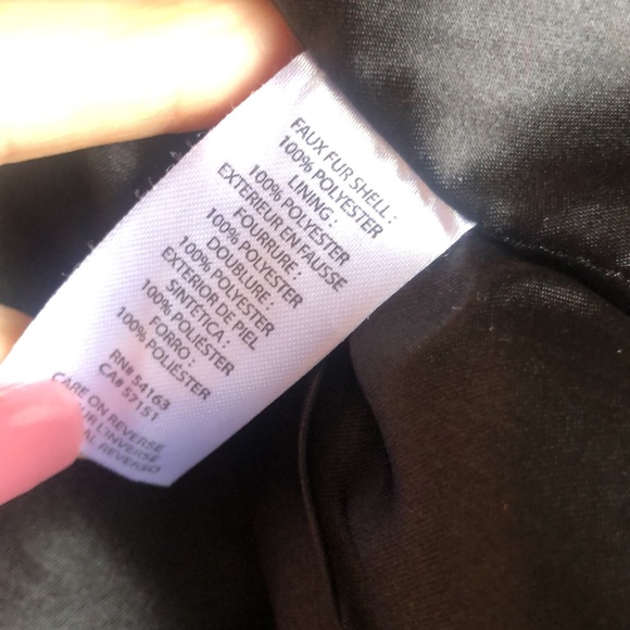 Calvin Klein Brown Plaid Faux Sherpa Button Jacket - Picture 8 of 9